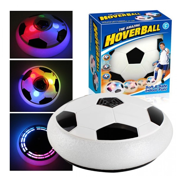 Flygande inomhusfotboll med LED-lampor