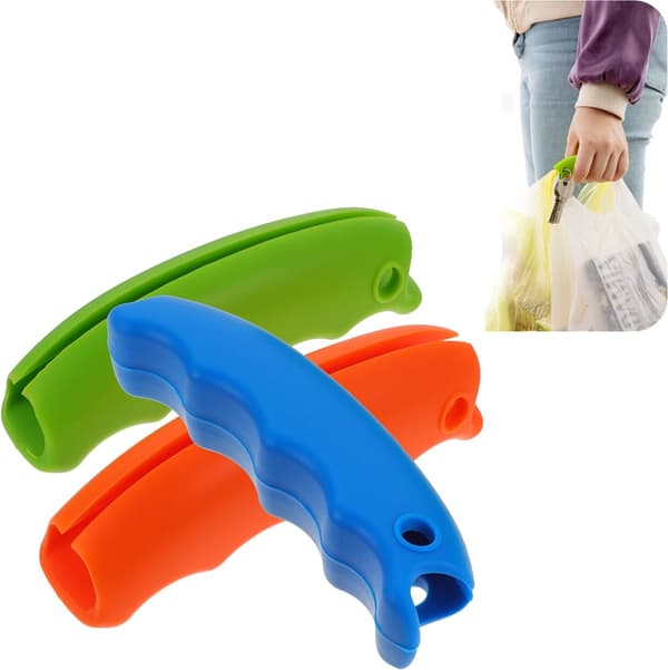 Ostoskassi H&le - 3 kpl - Silikonikassin pidike - Ostokset - H&le - Grip