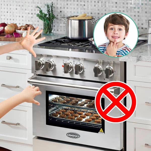 Spisknappsskydd för Barn, 5-pack – Med Lås, Universal, Svart
