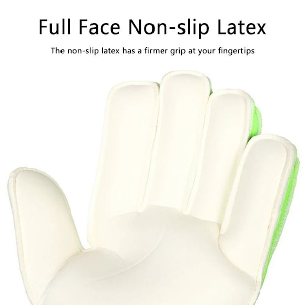 1 Par Profesjonelle Keeperhansker Barn Fotball Latex Tykke Hansker Fotball Keeper Anti-Skli Hansker Oransje Orange 5