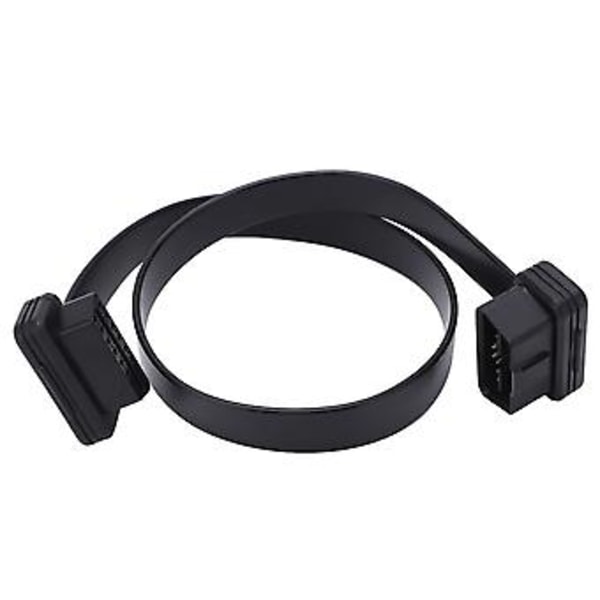 OBDII 16-stifts hane till hona förlängningskabel Bildiagnostikkabel för OBD2 Scanner Kodläsare 0.6m/2ft