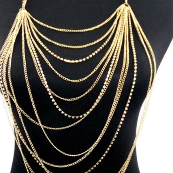 Halskæde Statement Halsbånd Body Chain
