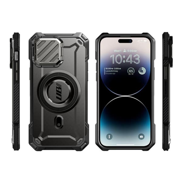 Supcase iPhone 15 Kuori MagSafe Unicorn Beetle XT Musta