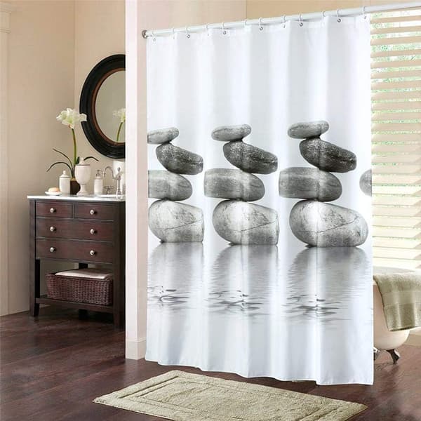 180 x 200 cm Vattentätt och Mögelresistent Duschdraperi L