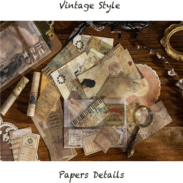 Vintage paper pitsi paperi askartelupaperi
