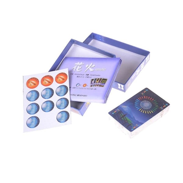Hanabi brädspel 2-5 spelare Kortspel Lätt att spela Kul spel för fest/familj [HK] Flerfärgad 1 par Flerfärgad Multicolor 1 Pair