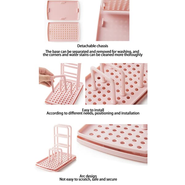 Disktrasahållare Svamphållare Ställ Rack Organizer Svamp