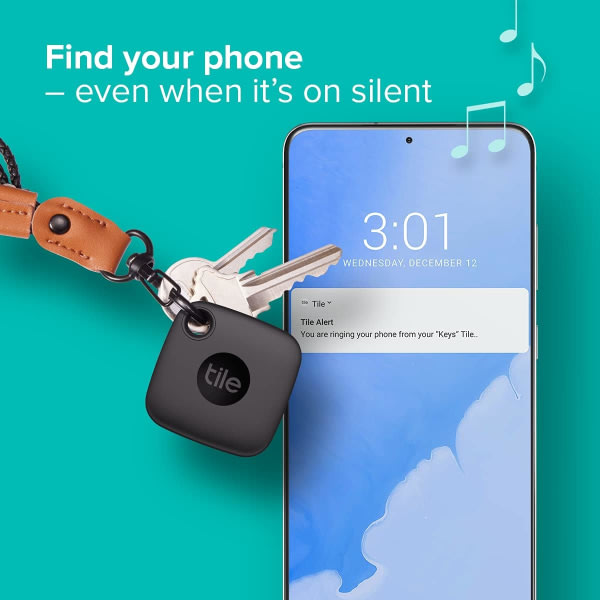 Bluetooth Tracker, Key Finder och Item Locator för nycklar, väskor och mer, Arbeta med Find My, Phone Finder iOS-kompatibel svart