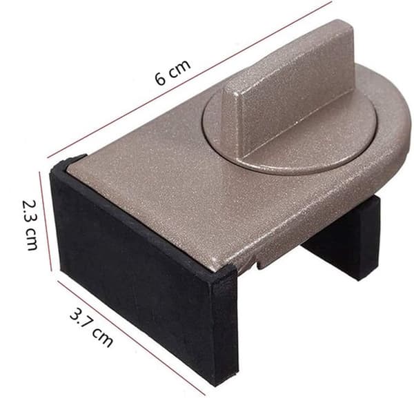 Skydevindueslås - Sikkerhed - 1 stk. - Jern - 6 x 3,7 x 2,3 cm