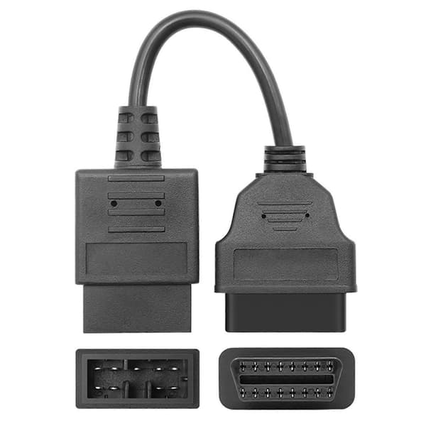 For 9-bens kabel OBD1 til OBD2 16-bens diagnostisk interfacekabel