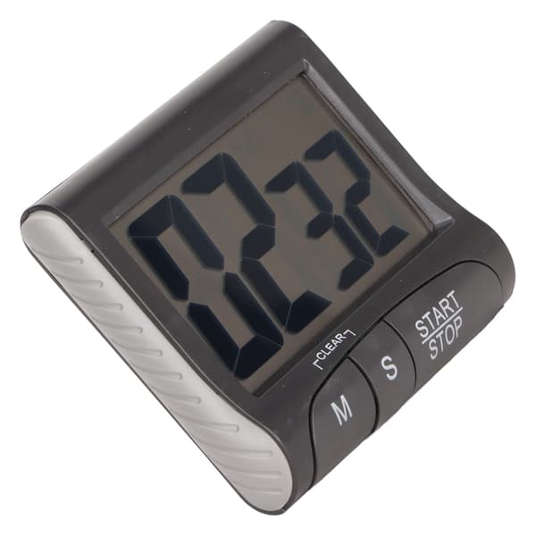 2 stk. digital timer Multifunksjonell magnetisk digital nedtellingstimer med stor digital skjerm for kontorkjøkken