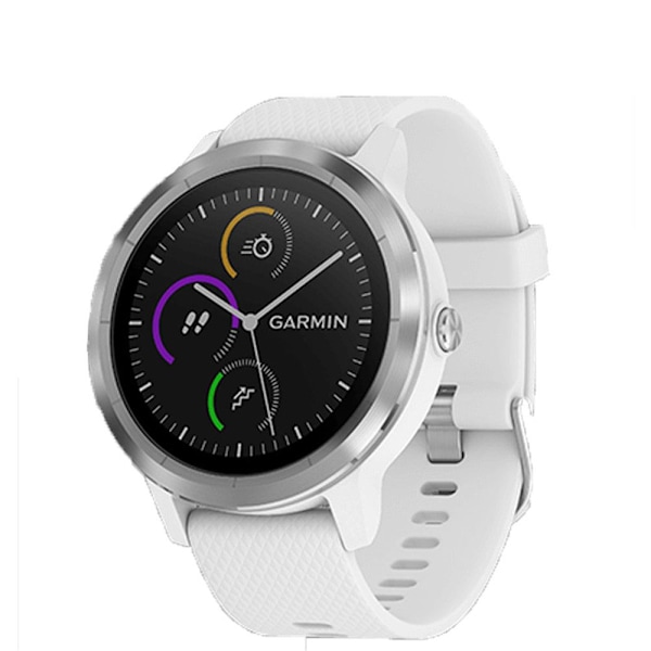 Armbånd til Garmin Vivoactive 3 / Vivomove HR black+white
