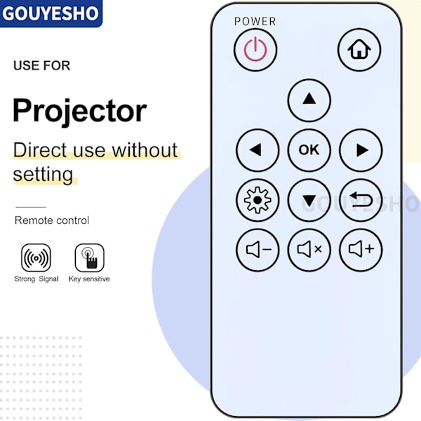 Ny fjärrkontroll för Viewsonic M1 Mini Plus Pocket Cinema-projektor [DB]
