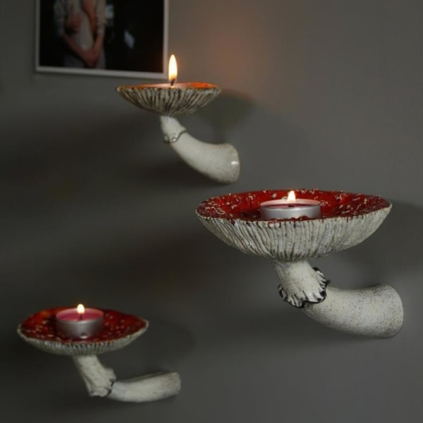 Sieniriipukehylly Resin Seinä Uiva Hylly Amanita Sienim M