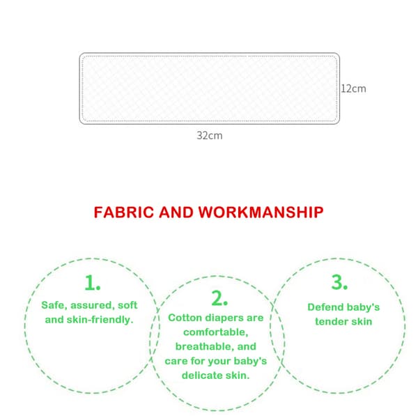 10 st Rapdukar Muslindukar Absorberande Tvättlappar Vikbara Rapdukar för Bebis 0.2