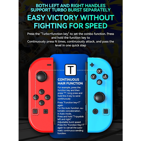 Ohjain LED yhteensopiva JoyCon Nintendo Switch Harmaa Grey GREY