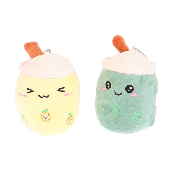11CM Maitoteekuppimaisen Plussinen Avaimenperä Kawaii Piirretty Pehmeä Täytetty D Vaaleanpunainen onesize Vaaleanpunainen Pink onesize