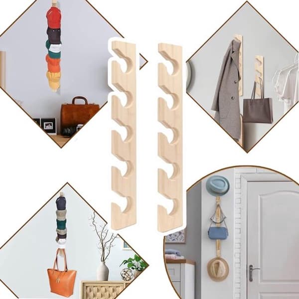 Hattehylle - 2 stk - Cap Rack - Cap Rack - Ball Cap Holder - Cap Storage & Holder - Cap Organizer