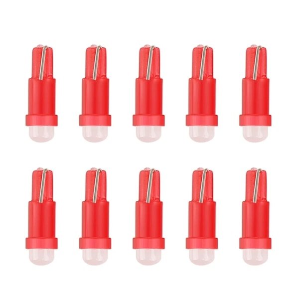 T5 LED-lampor Instrumentbräda Ljus GUL 10ST 10ST Gul - Perfekt Gul Yellow 10Pcs-10Pcs