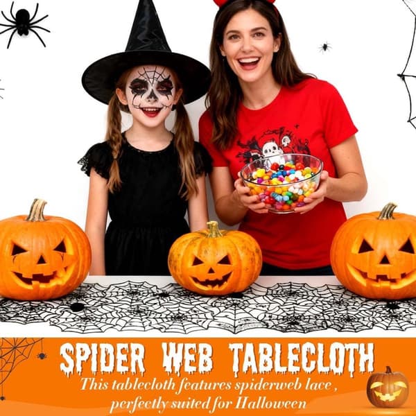 Bordløper - 45*183cm - Halloween Bordløper - Polyester Bordløper - Duk