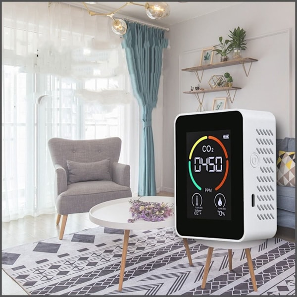 Air Quality Detector Carbon Dioxide Detector BLACK black