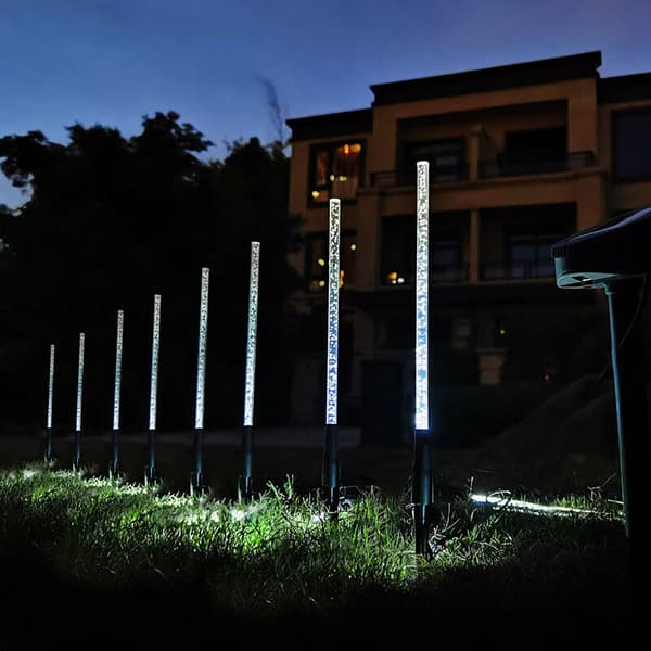 (41,5 cm) Sæt med 6 solcellelamper til udendørs brug, havelamper