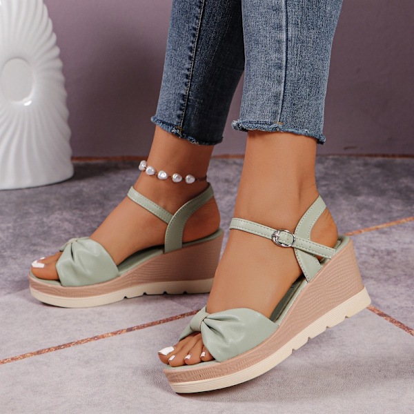 Kilesandaler for kvinner, sommersko beige 10