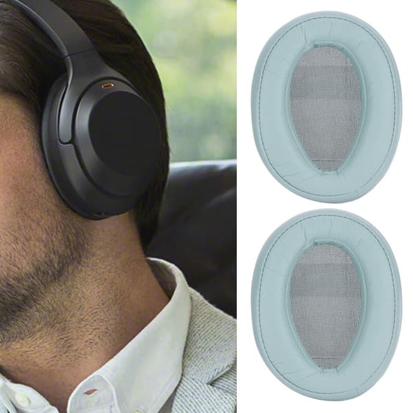1 Par Bærbare Protein Øreputer Erstatningstilbehør for Sony MDR-100AAP 100Ablue{GKS}