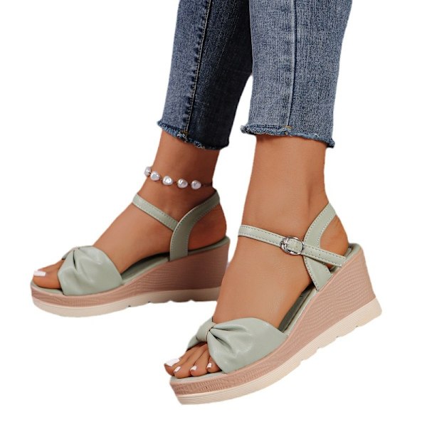 Kilesandaler for kvinner, sommersko beige 39