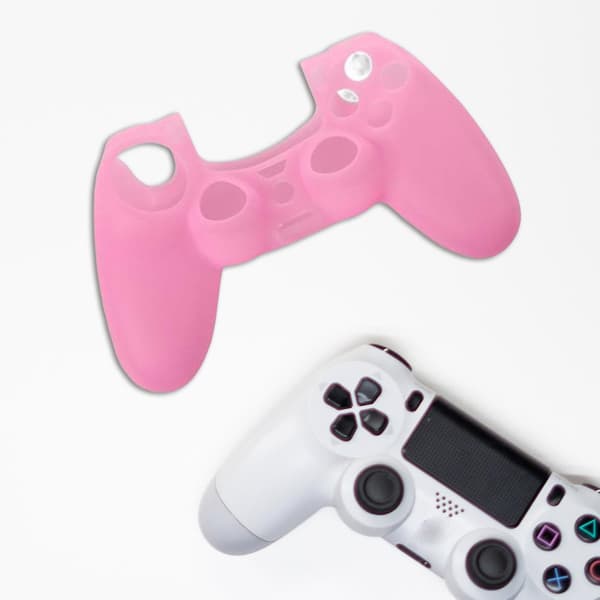 Soft Silicone Gel Protective Skin Case for Controller Pink Hy
