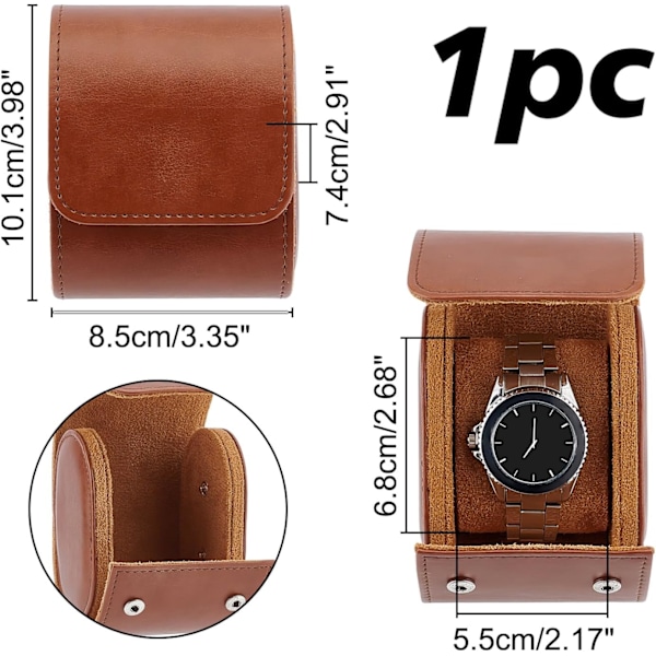 Personlig klockbox, reseklockbox, bärbar förvaringsbox för armbandsklockor