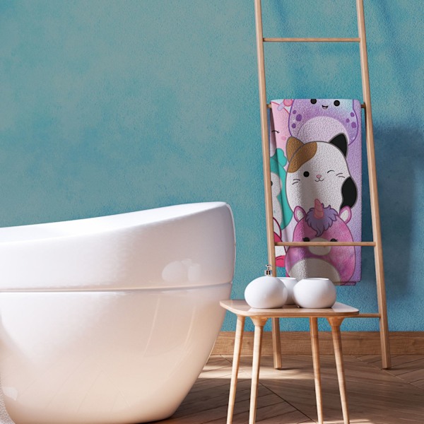 Squishmallows Håndkle 70x140cm Squish Squad Multicolor multifärg