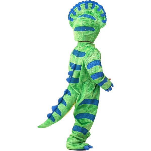 Baby Triceratops Dinosaur Kostume - Grøn gRÖN Toddler