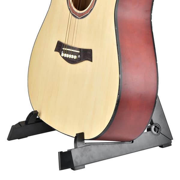 Bärbart gitarrställ Dubbelt hopfällbart ABS-plast Musikinstrumenttillbehör 0.2
