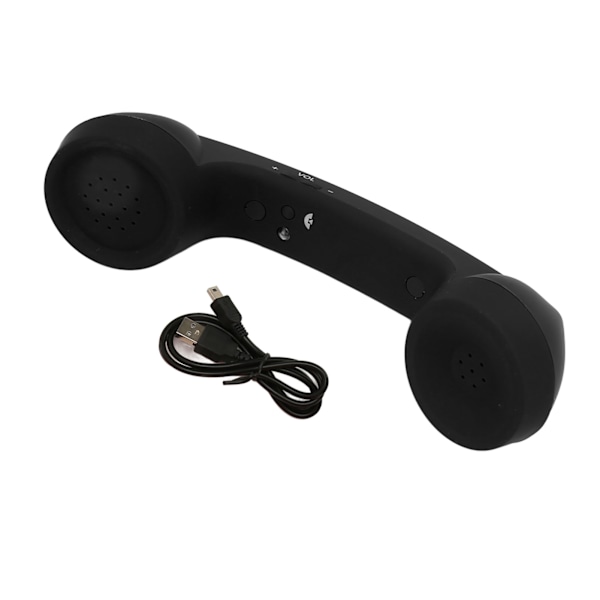 Bluetooth Telefonlur Retro Strålningssäker Uppladdningsbar Trådlös Mobiltelefonlur Mottagare Svart