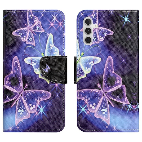 Til Samsung Galaxy A15 Wallet Case Skall Mønster Beskyttelse Multicolor multifärg