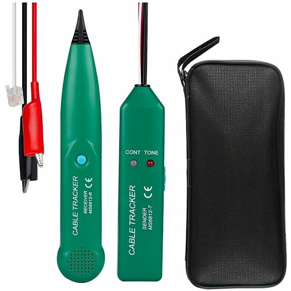 Kabeltester, elektrisk kabeldetektor, MS6812 telefonkabeltester, professionel kabelsporer og telefon