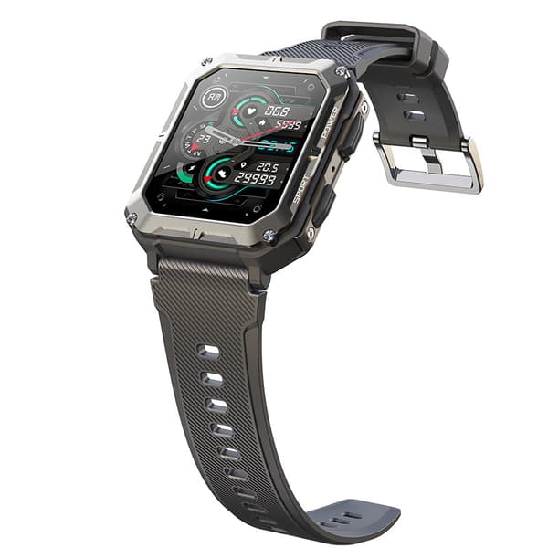 Svart, ny C20pro Bluetooth-samtal smartklocka, utomhus tre-bevis