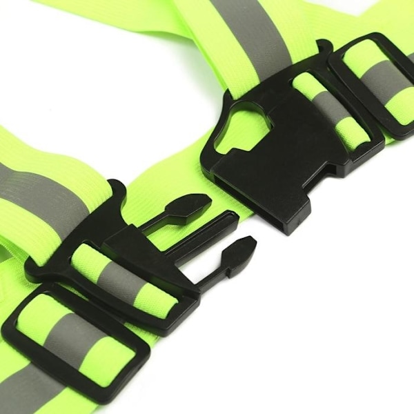 4-pak - Refleksvest til voksne og børn / Refleksvest - Sort Black one size