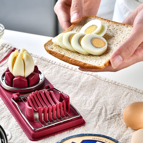 Æggedeler - 2 i 1 Multifunktionel Æggedeler - Æggedeler Combi - Rustfrit Stål - Holdbar