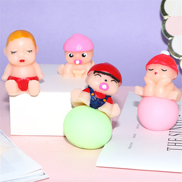 Baby Squishy Squeeze Sensory Fidget Toys Stress relief Barnpresenter