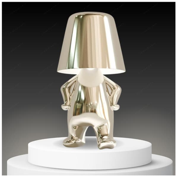 LED Table Lamp, Little Golden Man Night Light