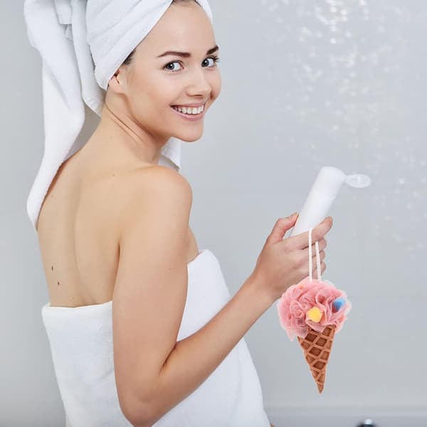Badesvamp - Dusjsvamp - 3 stk - Dusj puff - Badesvamp - Massasjesvamp