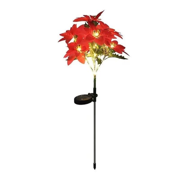 2-pack 5 blommor Solcellsdriven Trädgårdsdekoration LED Blommor Rhododendron Utomhus_OF