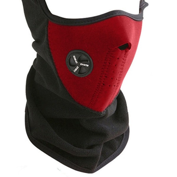 Neopren Halvmask: Skydd & Värme för Vinteraktiviteter Svart Black one size