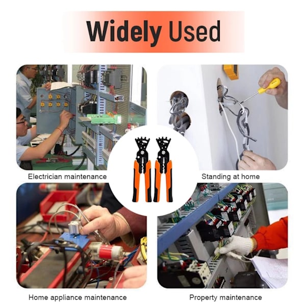 Professional 5-in-1 Combination Pliers with Wire Stripping Pliers, Wire Cutting Pliers, Wire Crimping Pliers, Multi, Combination Wrench, Multi-Tool
