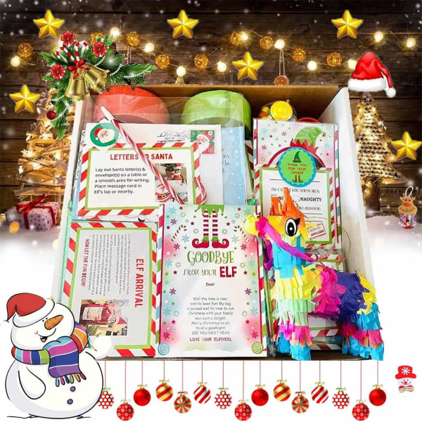 Elf On The Shelf 12/24 Days Kit, Fairy Set 24 Days Christmas, Fairy Set 12/24 Days Adventskalender Jul 2023 Nedräkningspresent 12 dagar