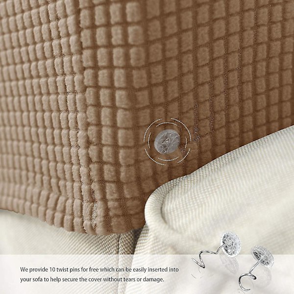 Fåtöljöverdrag armstöd stretch soffa armstödsskydd armstödsöverdrag för stolar (FMY) Camel