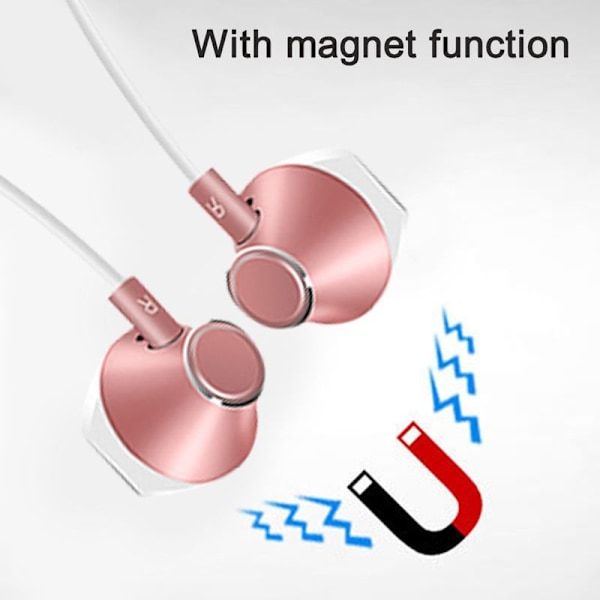 Bluetooth-hörlurar för sport, in-ear, Bluetooth 5.0, vit