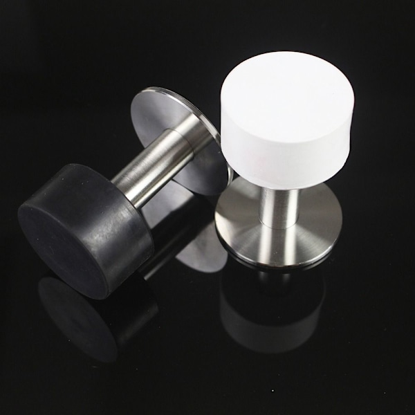 Dørstopper Gummistopper SORT 80MM Sort Black 80mm